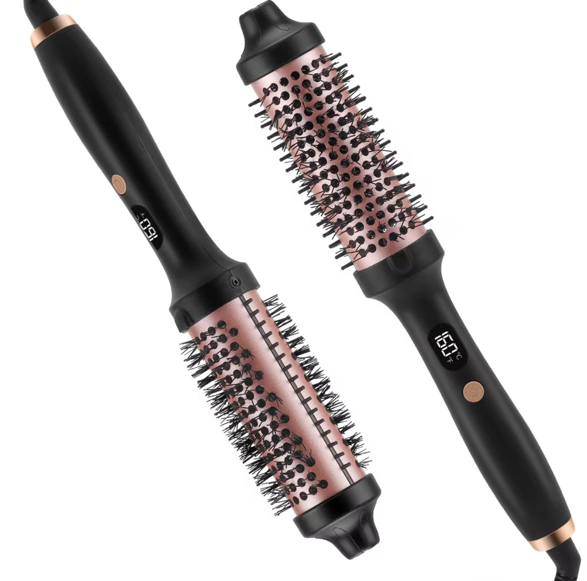 Professional Electric Hair Brush with LED Display & PTC Heater