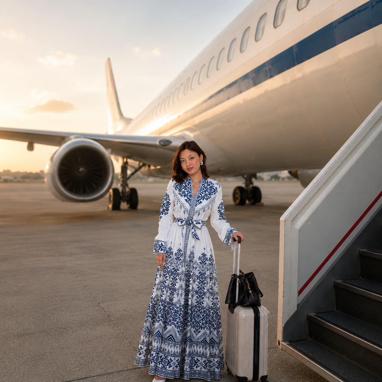 Blue Dynasty Gown
