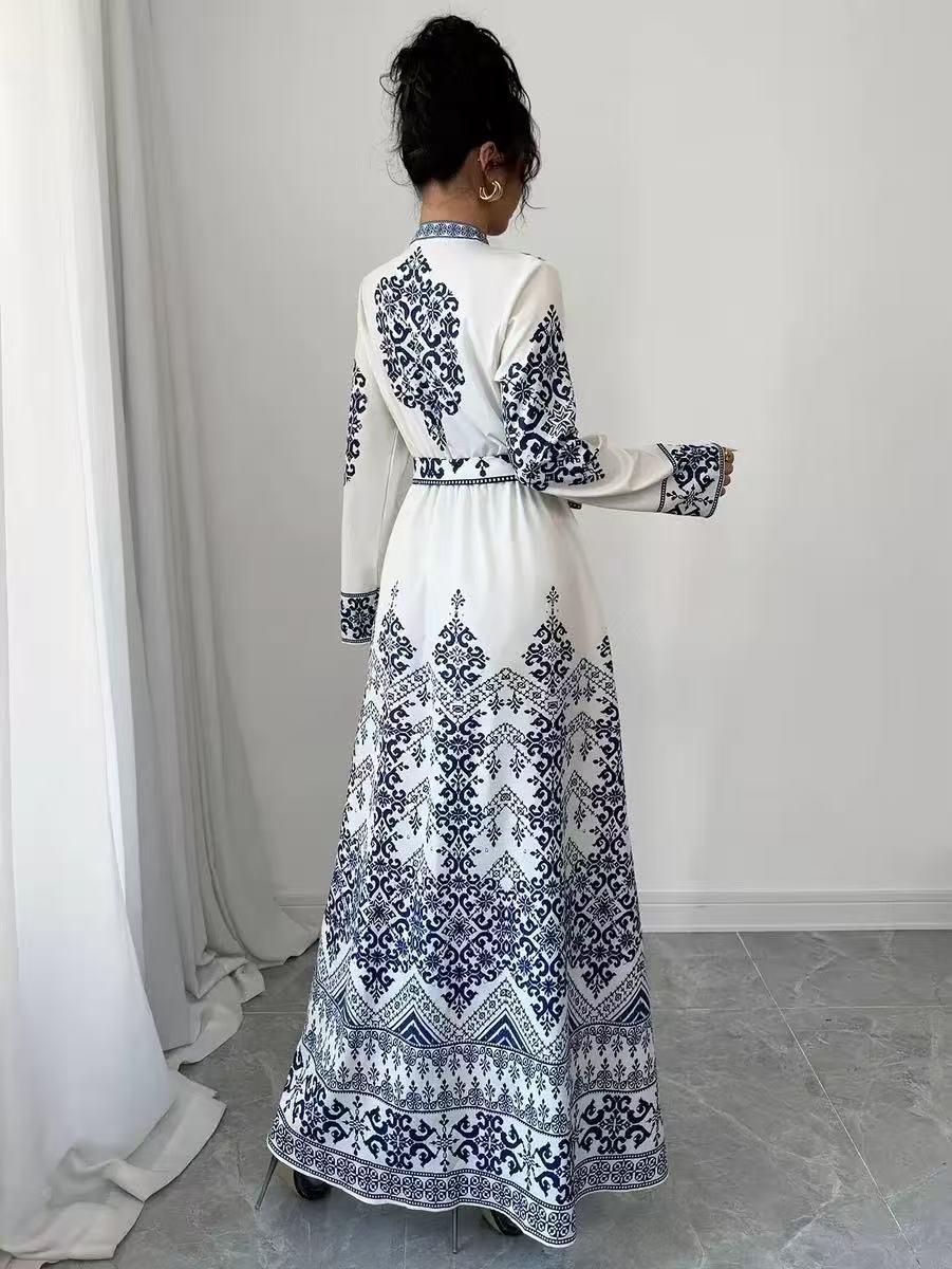 Blue Dynasty Gown