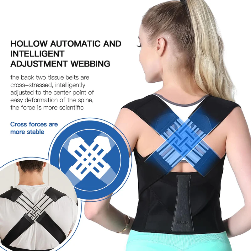 Posture Corrector for Women and Men,Adjustable Shoulder Straightener,Back Support Brace